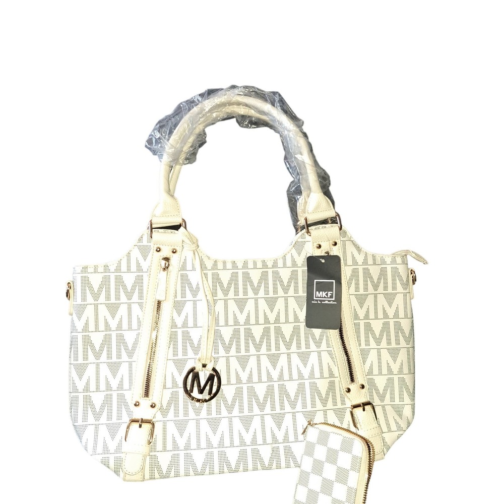 MKF MILAN Collection Signature Satchel PURSE by Mia K. and Bonus wallet - Picture 3 of 7